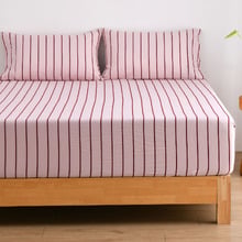 Striped Lili Microfibre Fitted Sheet Set