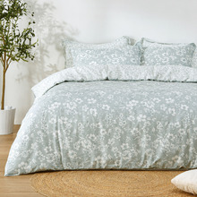 Eileen Reversible Cotton Quilt Cover Set