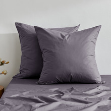 Ropert 300TC Cotton Percale European Pillowcases (Set of 2)