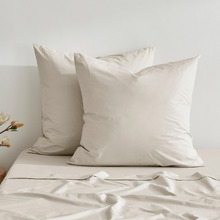 Ropert 300TC Cotton Percale European Pillowcases (Set of 2)