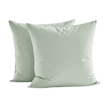 Ropert 300TC Cotton Percale European Pillowcases (Set of 2)