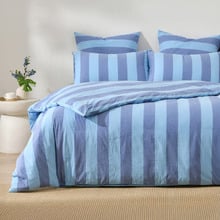 Stripe Noa Yarn-Dyed Washed Cotton Quilt Cover Set