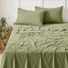 Carmine Washed Cotton Sheet Set