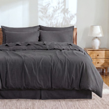 Charcoal Linen & Cotton Quilt Cover Set