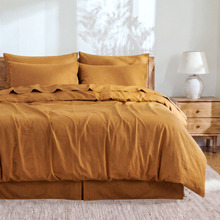 Riviera Rust Linen & Cotton Quilt Cover Set