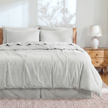 Dove Grey Linen & Cotton Quilt Cover Set