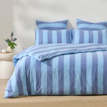 Stripe Noa Yarn-Dyed Washed Cotton European Pillowcases (Set of 2)