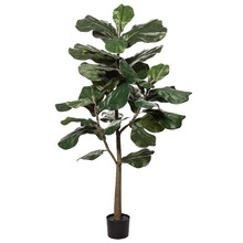 152cm Potted Faux Dark Green Fiddle Leaf Tree