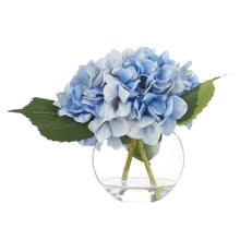 23cm Potted Faux Hydrangea Plant
