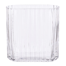 Kelly Hand-Blown Ribbed Glass Vase