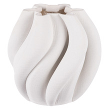 White Lucas Polyresin Vase