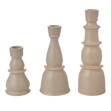 3 Piece Sade Ceramic Candle Holder Set