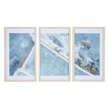 Ocean View Wall Art Triptych