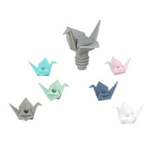 8 Piece Origami Wine Charms & Stopper Set
