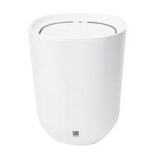 White Rubbish Bin with Lid