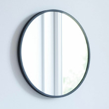 45cm Black Hub Wall Mirror