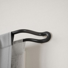 Midnight Extendable Double Curtain Rod Set
