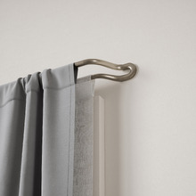 Midnight Extendable Double Curtain Rod Set