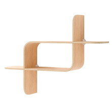 Montage Rubberwood Floating Wall Shelf