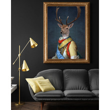General Stag Canvas Wall Art