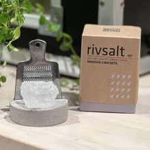 3 Piece Castine Halite Rock Salt & Grater Set