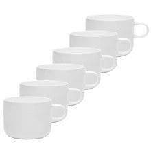 Canvas 420ml Fine Bone China Mugs (Set of 6)