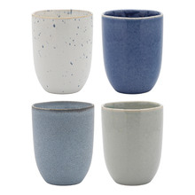 4 Piece Eggshell Azure Pebble & Glacier Dwell 220ml Cuddle Mug Set