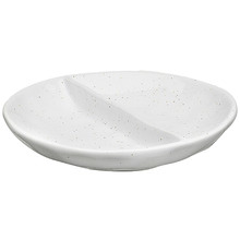 Speckle Salt & Pepper Split Dish