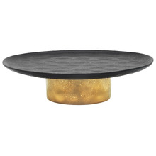 Ebony & Gold Speckle 32cm Stoneware Cake Stand