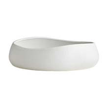 White Bisque 30cm Stoneware Serving Bowl