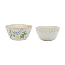 2 Piece Peace Stoneware Dip Bowl Set