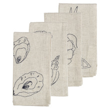 4 Piece Feast Cotton & Linen Napkin Set