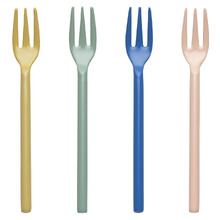 4 Piece Apostle Stainless Steel Cake Fork Set
