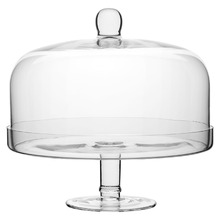 Classic 28cm Glass Cake Stand with Dome