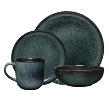 16 Piece Element Raven Stoneware Dinner Set
