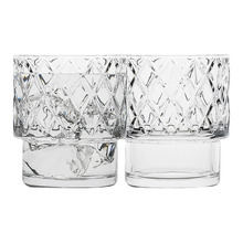 6 Piece Dante 300ml Glass Tumbler Set (Set of 2)