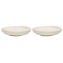Cream Ottawa Calico 28cm Stoneware Shallow Pasta Bowls (Set of 8)