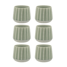 Striped Hull 270ml Stoneware Cuddle Mugs (Set of 6)