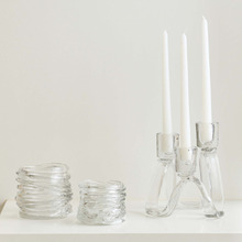 3 Piece Curlicue & Lume Candle Holder Set