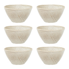 Linen 15cm Stoneware Noodle Bowls (Set of 6)