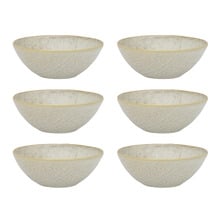 Linen 11.5cm Stoneware Rice Bowls (Set of 6)