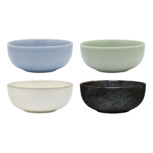 8 Piece Element 20cm Stoneware Laksa Bowl Set