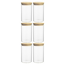 Ecology Pantry 17.5cm Glass Canisters (Set of 6)