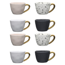 8 Piece Speckle 60ml Stoneware Espresso Cup Set