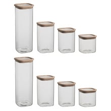 8 Piece Store Glass Canister Set