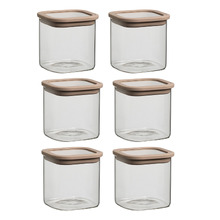 Store 700ml Glass Canisters (Set of 6)