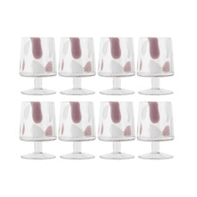 Blush Camille 310ml Glass Goblets (Set of 8)