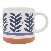 Vida Leaves 320ml Stoneware Mugs (Set of 12)