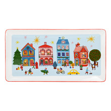 Blue Night Before Rectangular Platter