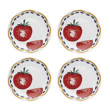 Cucina Tomato 20cm Porcelain Side Plates (Set of 4)